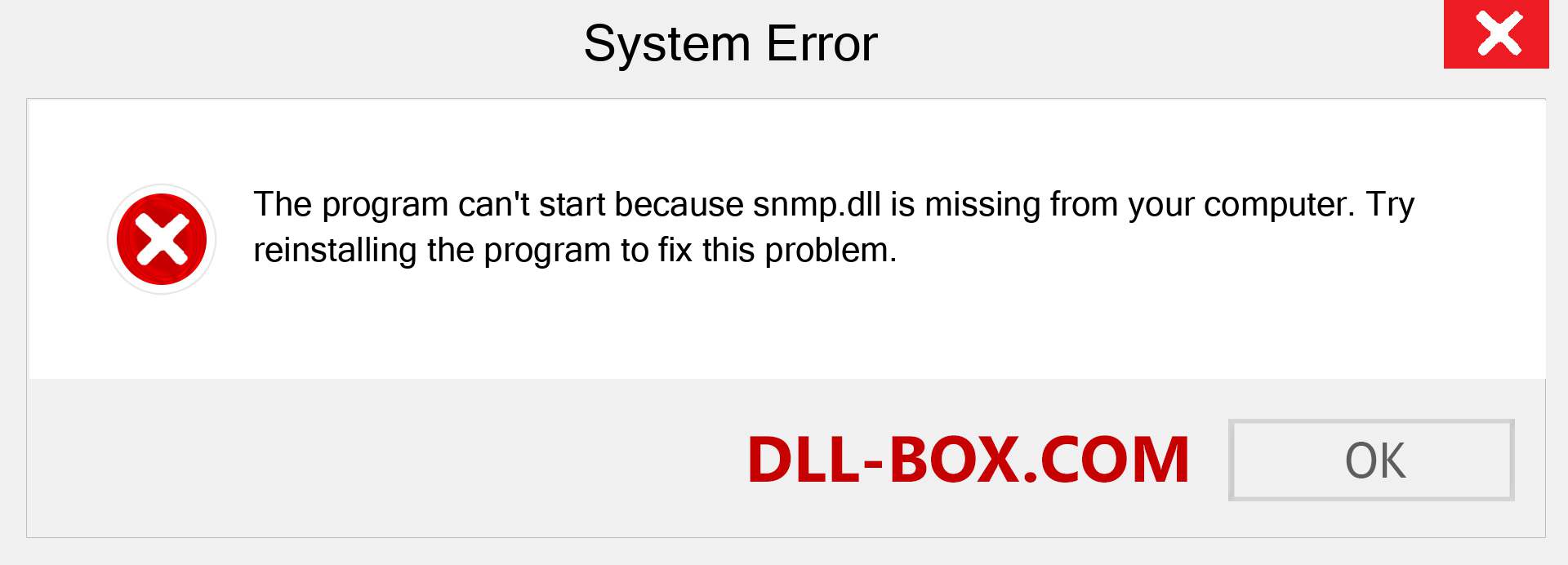  snmp.dll file is missing?. Download for Windows 7, 8, 10 - Fix  snmp dll Missing Error on Windows, photos, images